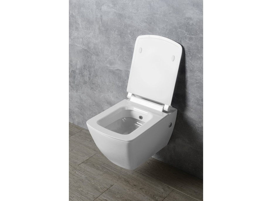 Isvea PURITY WC sedátko, SLIM, Soft Close, biela 40S80200I