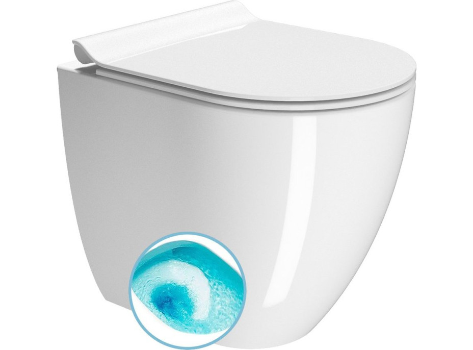 GSI PURA WC misa stojaca, Swirlflush, 36x50cm, spodný/zadný odpad, biela ExtraGlaze 880411