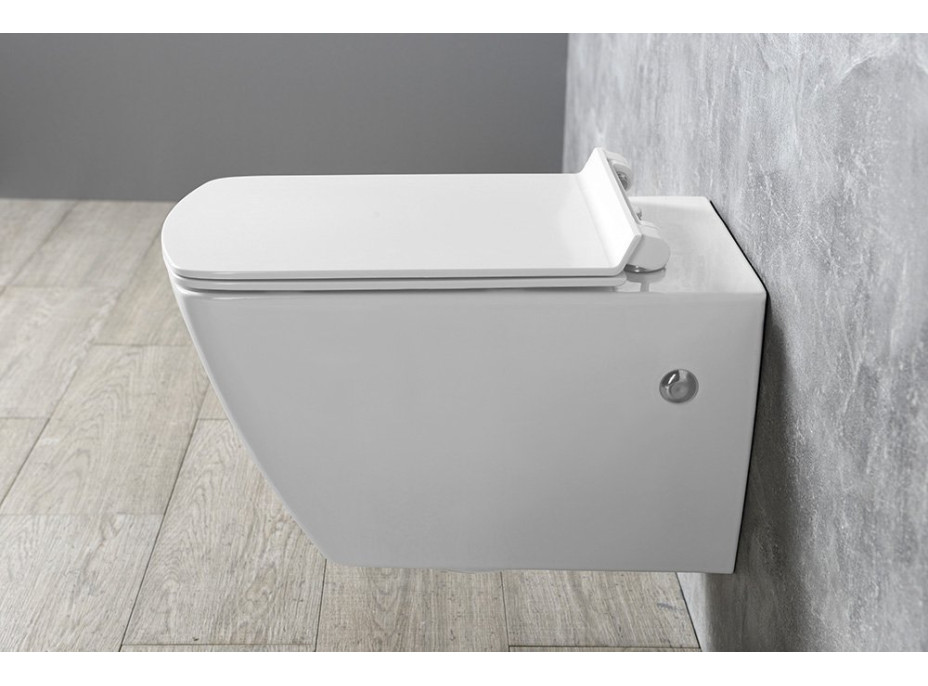 Isvea PURITY WC sedátko, SLIM, Soft Close, biela 40S80200I