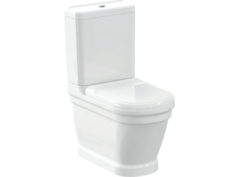 CREAVIT ANTIK WC misa kombi, zadný/spodný odpad, 37x63cm, biela AN360