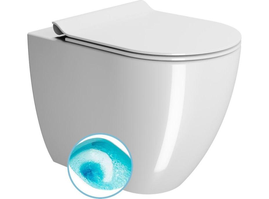 GSI PURA WC misa stojaca, Swirlflush, 36x55cm, spodný/zadný odpad, biela ExtraGlaze 880311