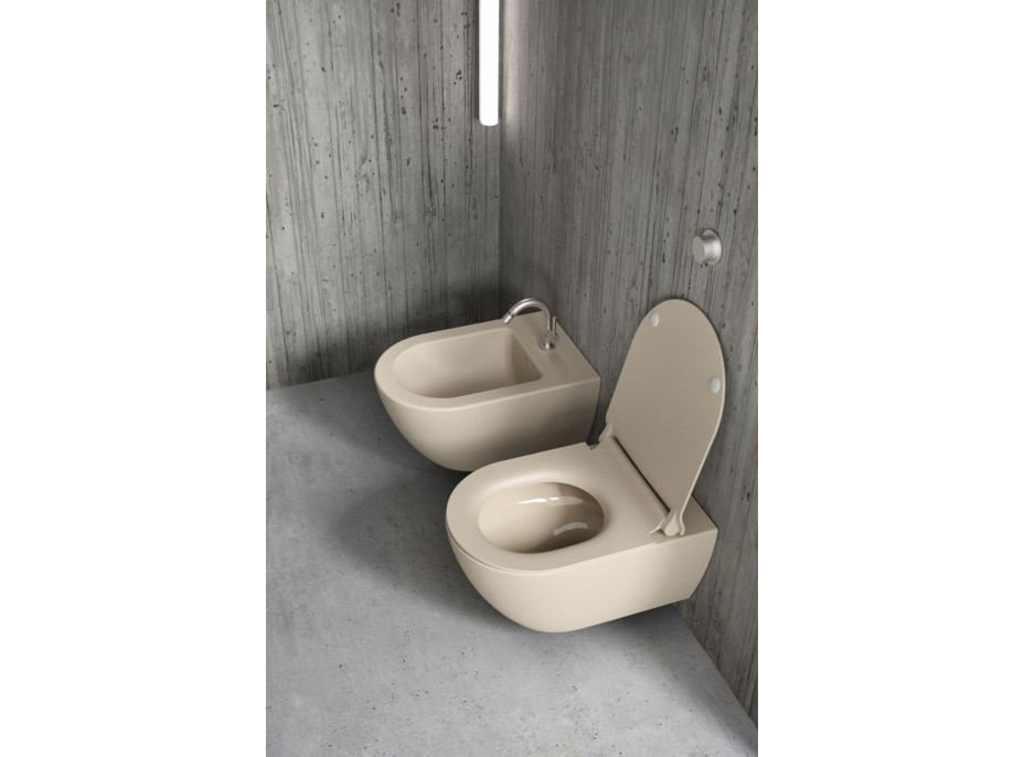 GSI PURA závesná WC misa, Swirlflush, 36x55cm, creta dual-mat 881508