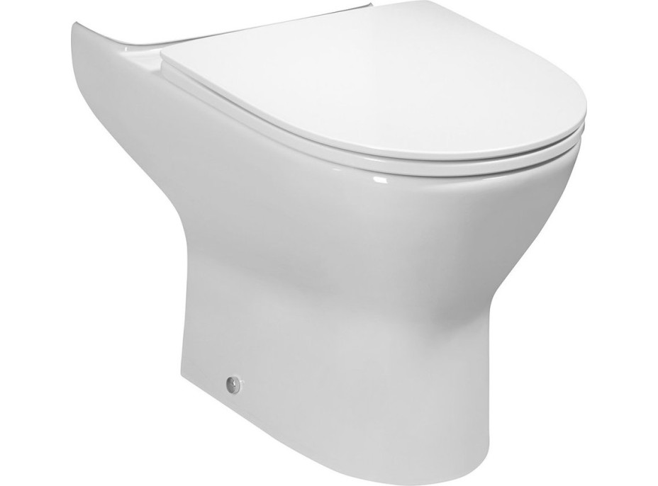 Bruckner DARIO RIMLESS WC misa pre kombi, spodný/zadný odpad, biela 201.401.4