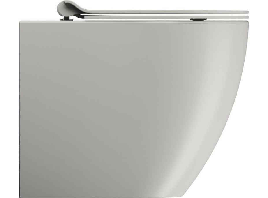 GSI PURA WC misa stojaca, Swirlflush, 36x55cm, spodný/zadný odpad, cenere dual-mat 880317