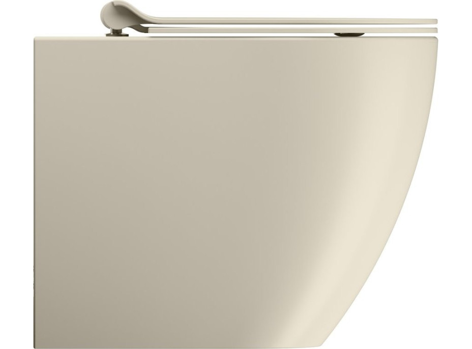 GSI PURA WC misa stojaca, Swirlflush, 36x55cm, spodný/zadný odpad, creta dual-mat 880308