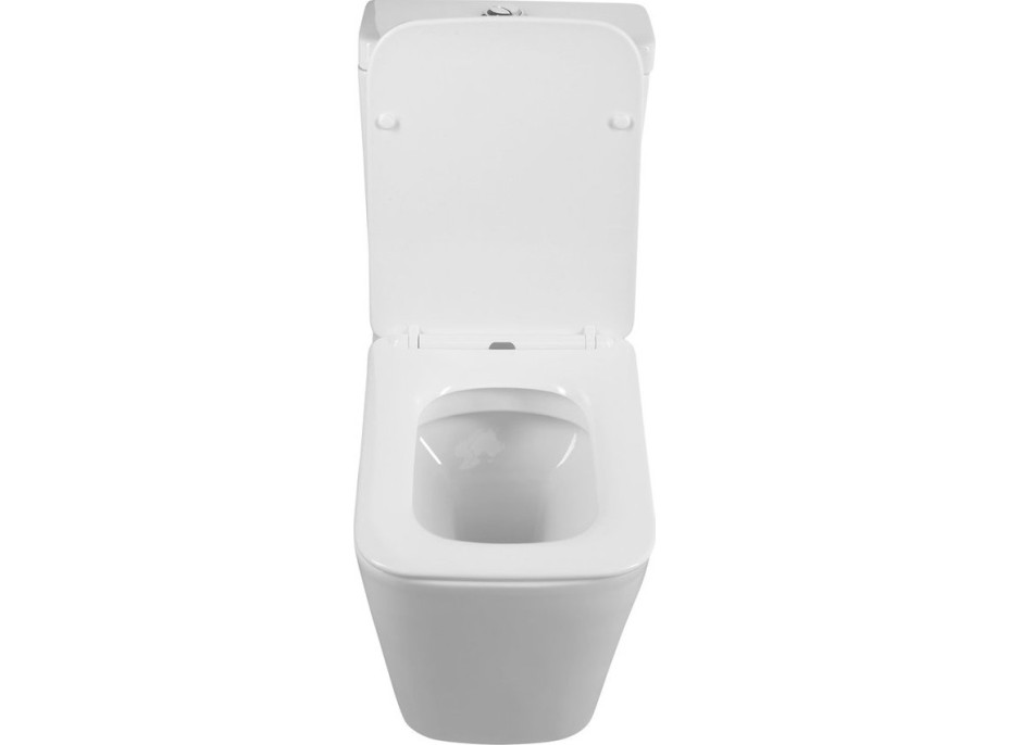 Sapho PORTO RIMLESS WC kombi, spodný/zadný odpad, biela PC102WR