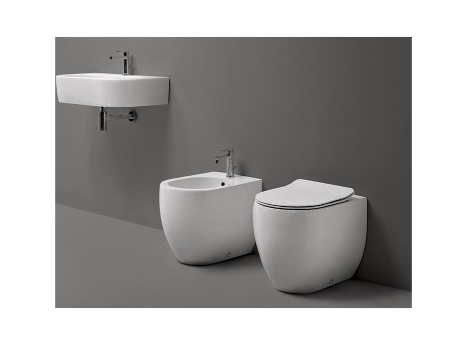 Kerasan FLO WC misa stojaca, 36x51, 5cm, spodný/zadný odpad, biela 311601