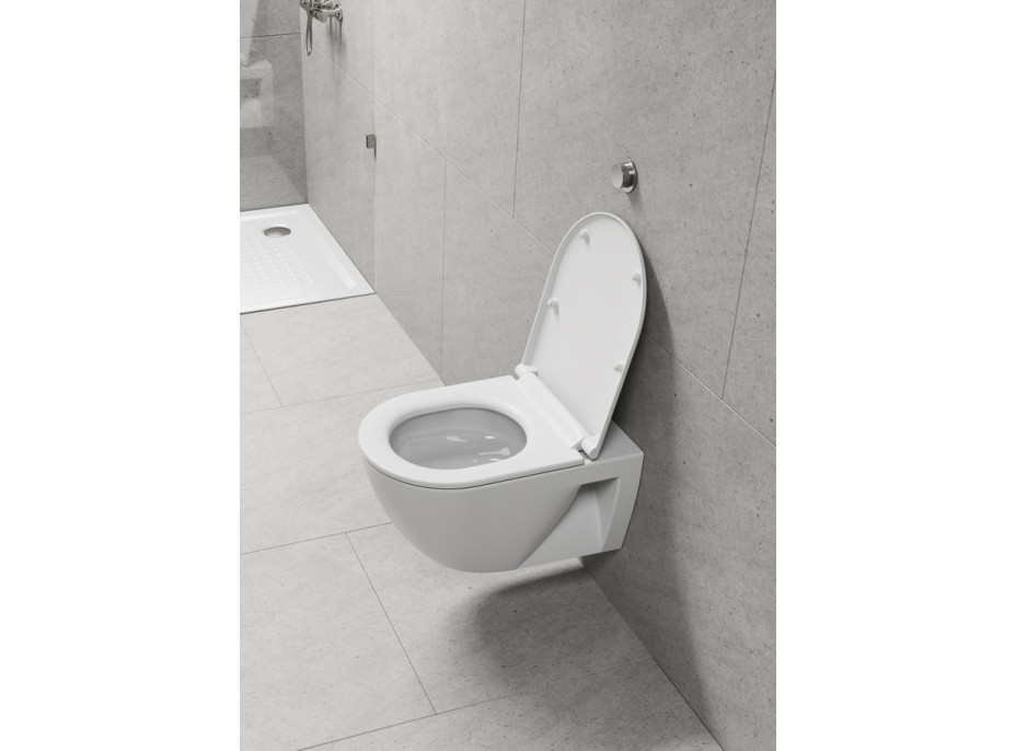 GSI PURA ECO závesná WC misa, Swirlflush, 36x55cm, biela dual-mat 880709