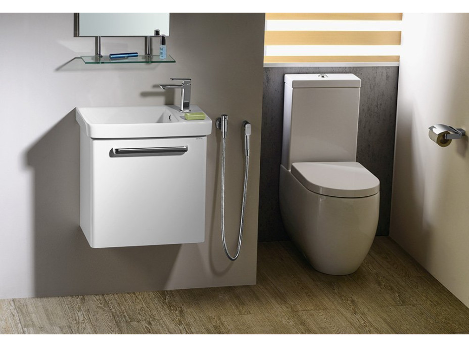 Kerasan FLO WC kombi misa 36x60cm, spodný/zadný odpad, biela 311701