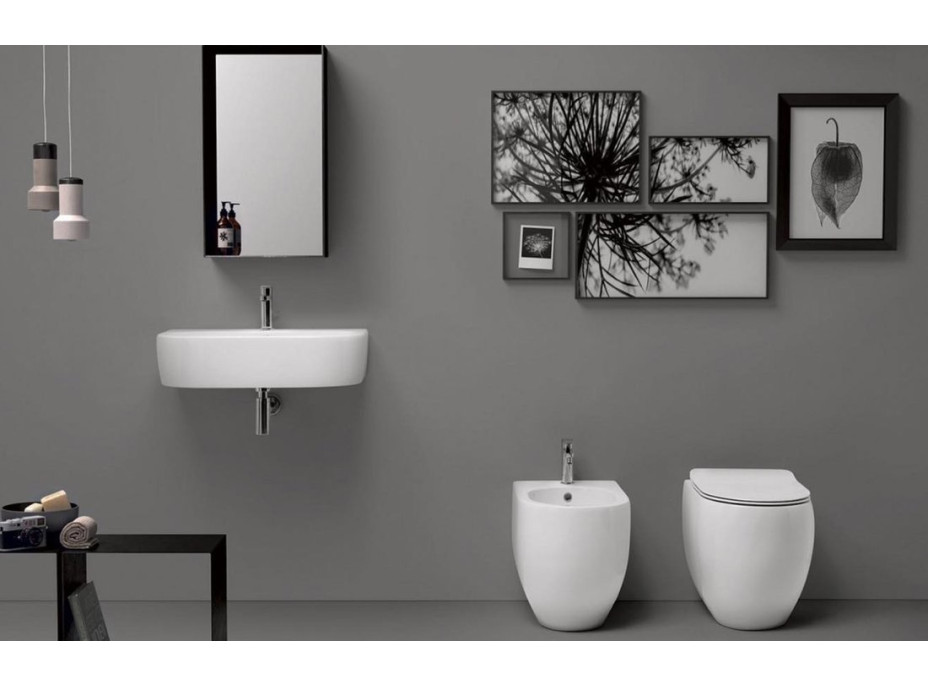 Kerasan FLO WC misa stojaca, 36x51, 5cm, spodný/zadný odpad, biela 311601