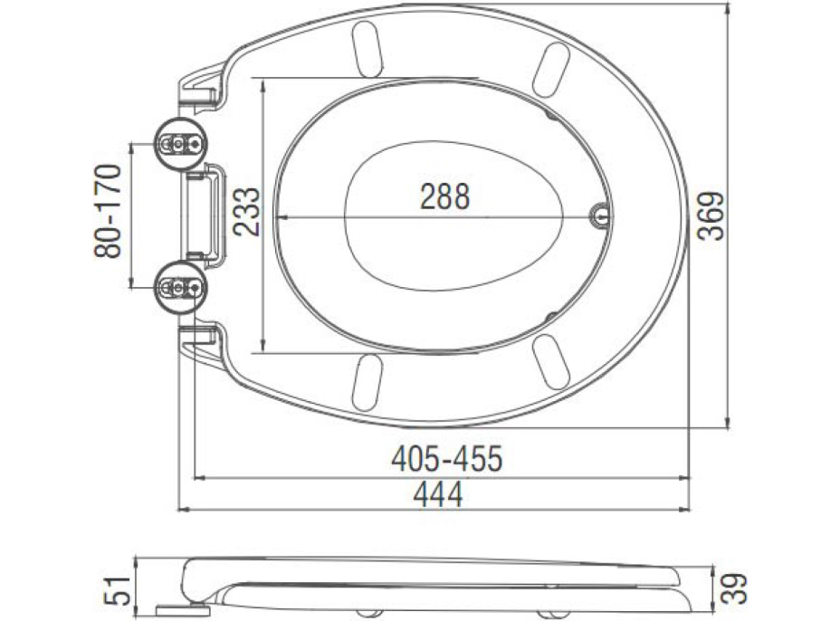 Aqualine WC sedátko s integrovaným detským sedátkom, Soft Close, biela FS125