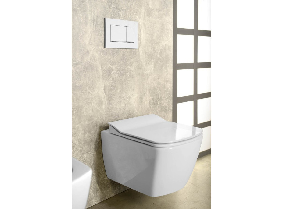 CREAVIT GLANC WC sedátko, SLIM, Soft Close, biela GC5030