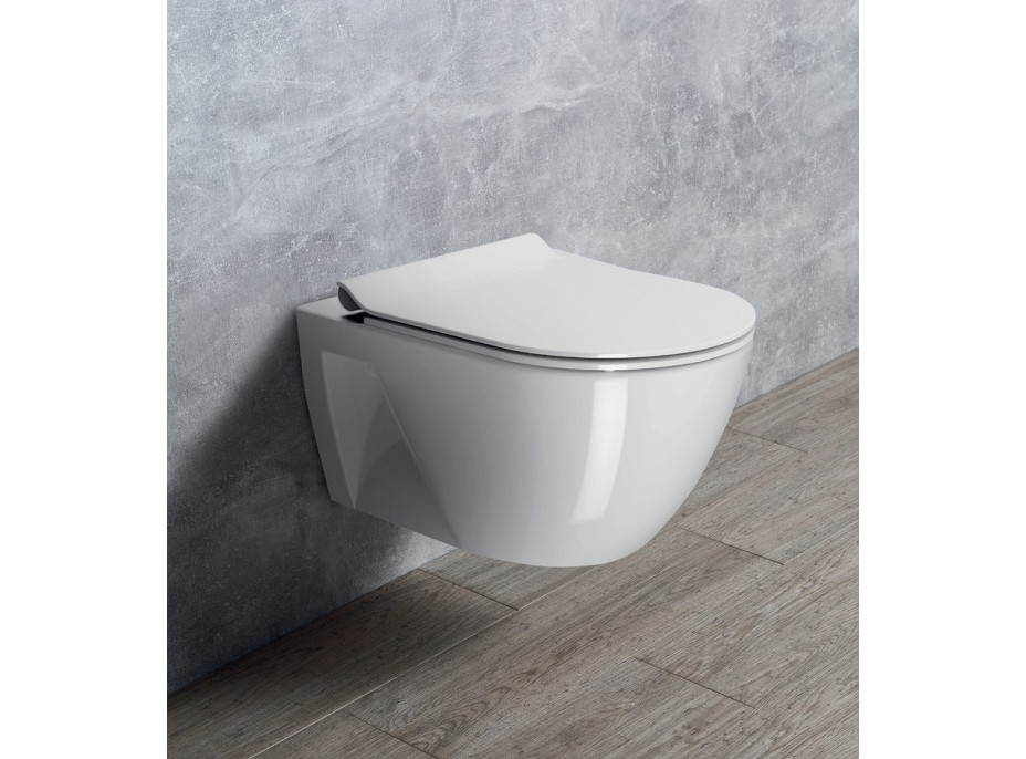 GSI PURA ECO závesná WC misa, Swirlflush, 36x55cm, biela ExtraGlaze 880711