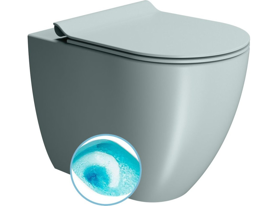 GSI PURA WC misa stojaca, Swirlflush, 36x55cm, spodný/zadný odpad, ghiaccio dual-mat 880315