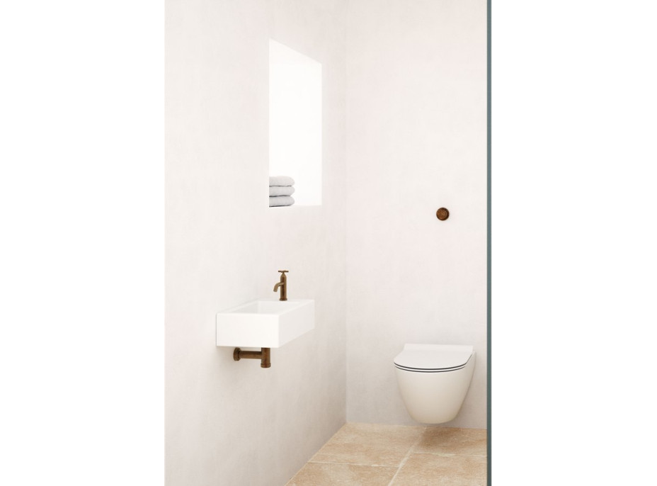 GSI PURA závesná WC misa, Swirlflush, 36x50cm, biela dual-mat 881609