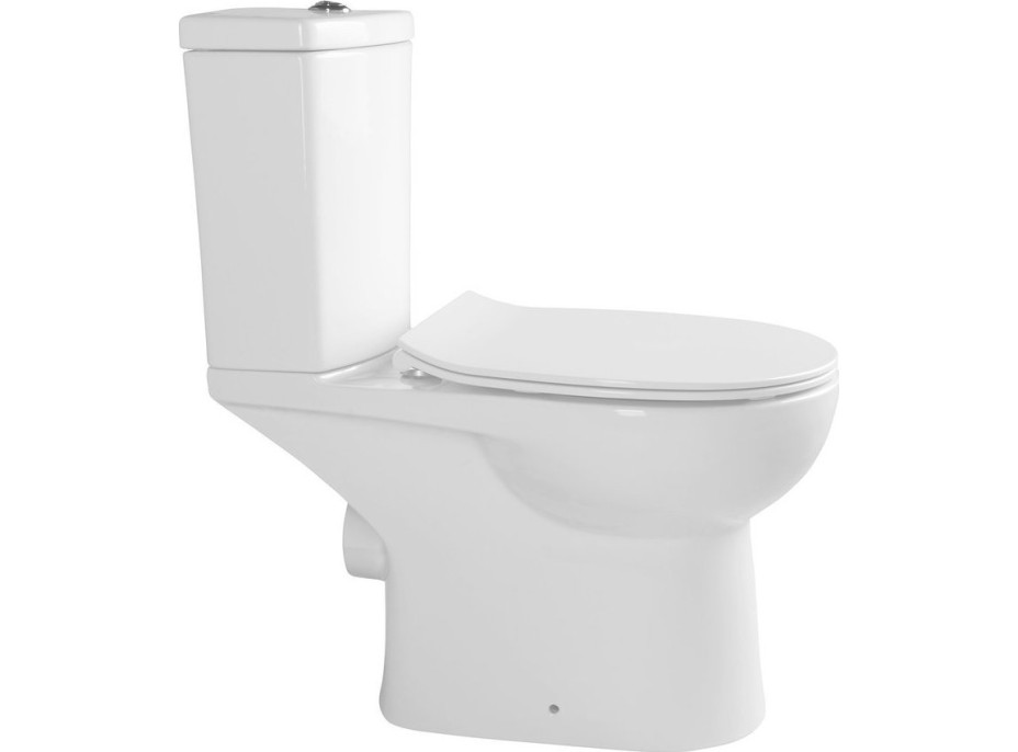 Sapho KAIRO CLEANWASH WC kombi s bidet. spŕškou, zadný odpad, biela PC106