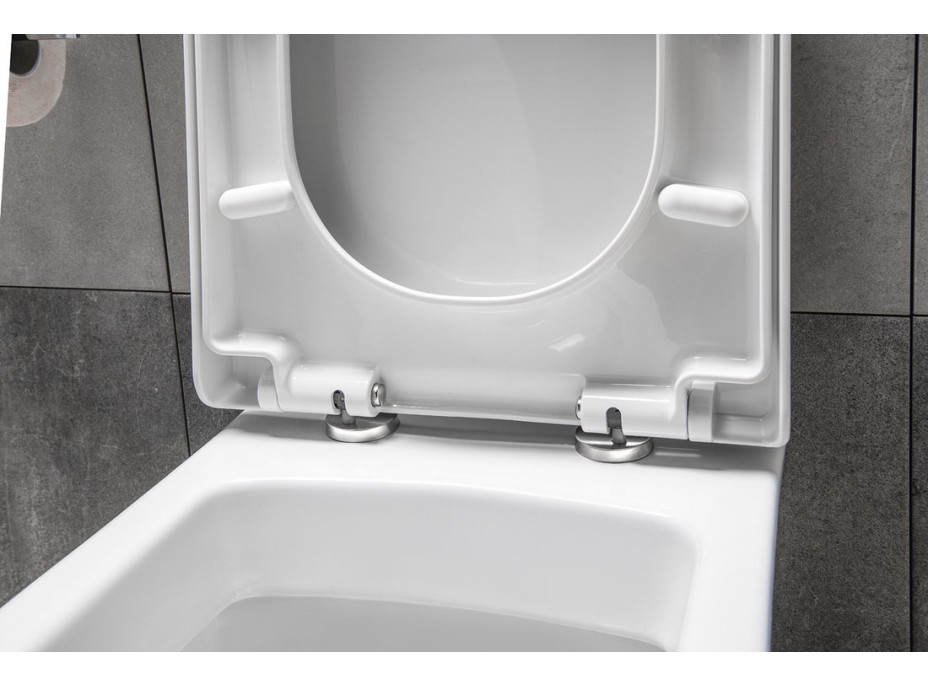 Aqualine DONA WC sedátko, Soft Close, biela FD121