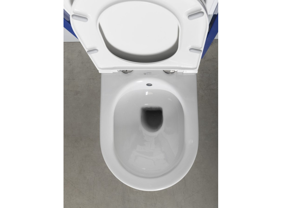 Isvea INFINITY CLEANWASH závesná WC misa Rimless, integrovaný ventil a bidet. spŕška, 36, 5x53cm, biela 10NFS1001I