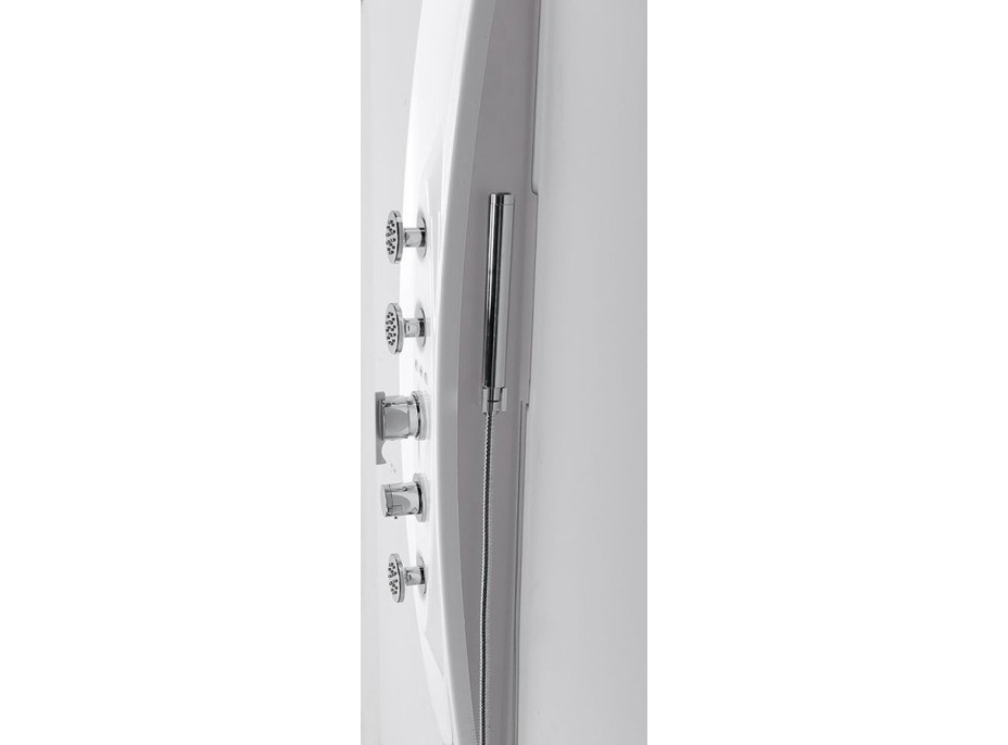 Polysan MOLA termostatický sprchový panel nástenný 210x1300mm, biela 80365