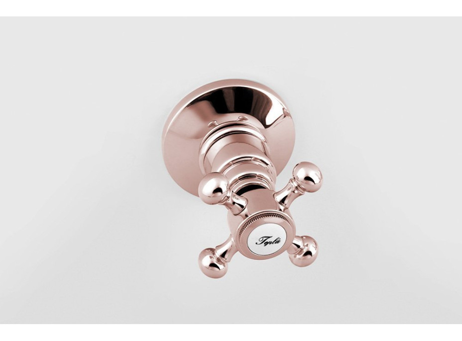 Sapho ANTEA podomietková sprchová batéria, 2 výstupy, ružové zlato SET305-107