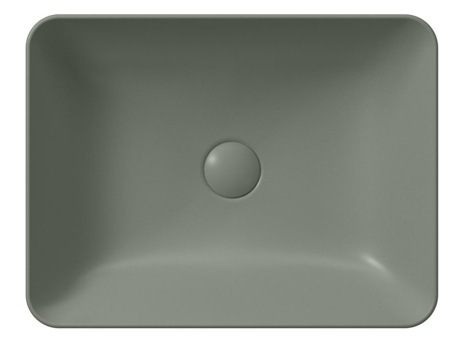 GSI SAND/NUBES keramické umývadlo na dosku 50x38cm, agave mat 903704