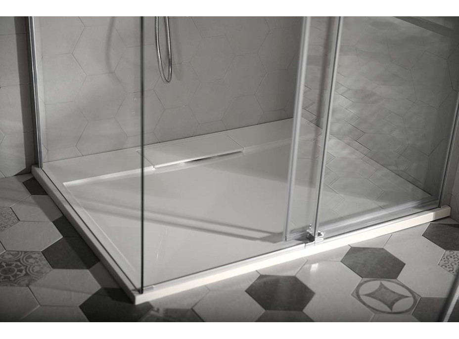 Gelco IRENA sprchová vanička z liateho mramoru, obdĺžnik 160x100cm HI160100