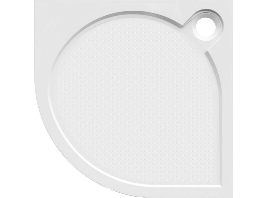 Gelco ARCA sprchová vanička z liateho mramoru, štvrťkruh, 80x80cm, R550 PA558