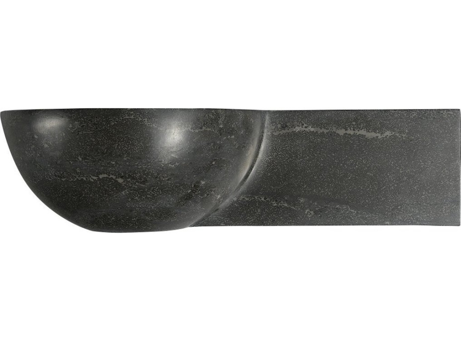 Sapho BLOK kamenné umývadlo 40x23cm, antracit 2401-32