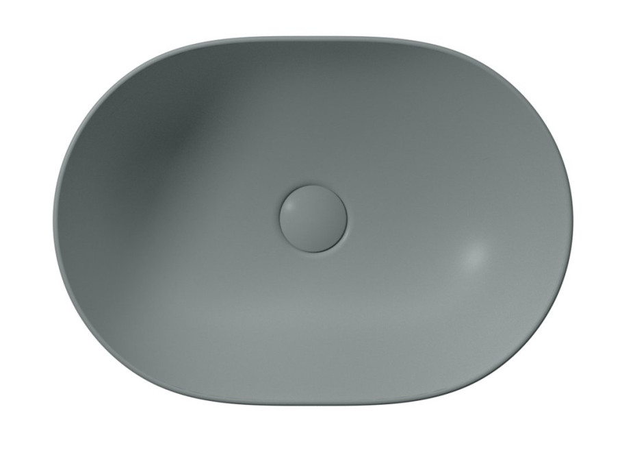 GSI PURA keramické umývadlo na dosku, 50x35cm, agave mat 886004