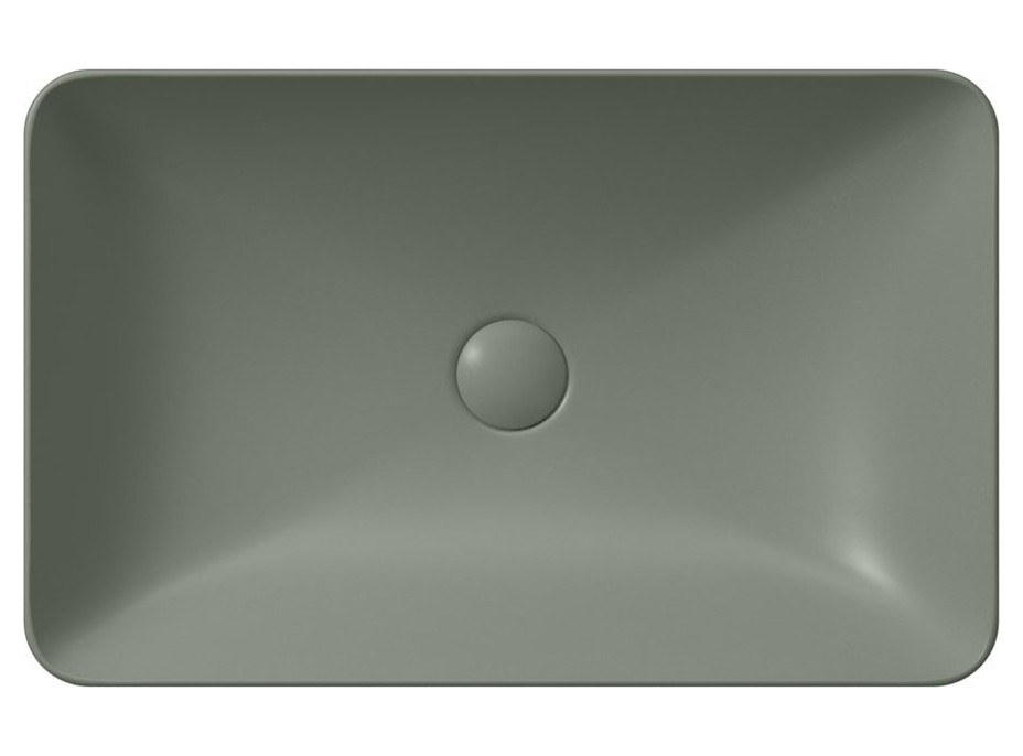 GSI PURA keramické umývadlo na dosku 60x38cm, agave mat 883704