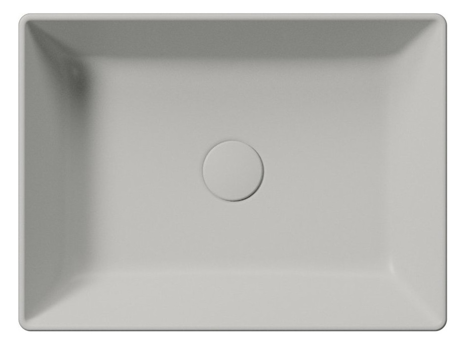 GSI KUBE X keramické umývadlo na dosku, 50x37cm, cenere mat 942917