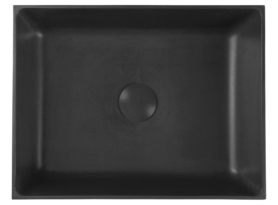 Sapho FORMIGO betónové umývadlo na dosku, 47, 5x36, 5cm, antracit FG116