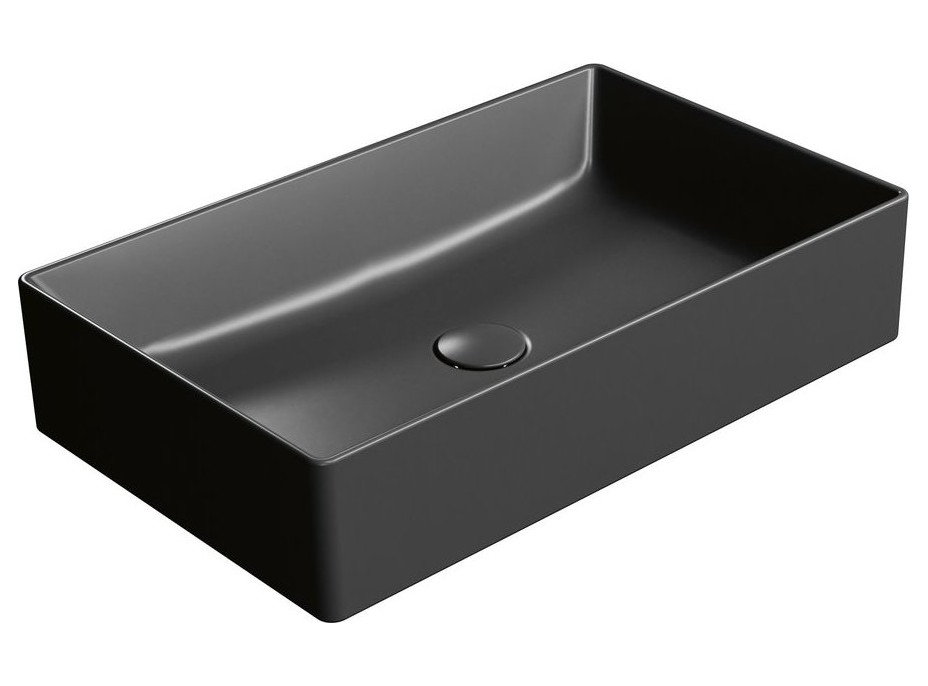 GSI KUBE X keramické umývadlo na dosku, 60x37cm, čierna mat 945326