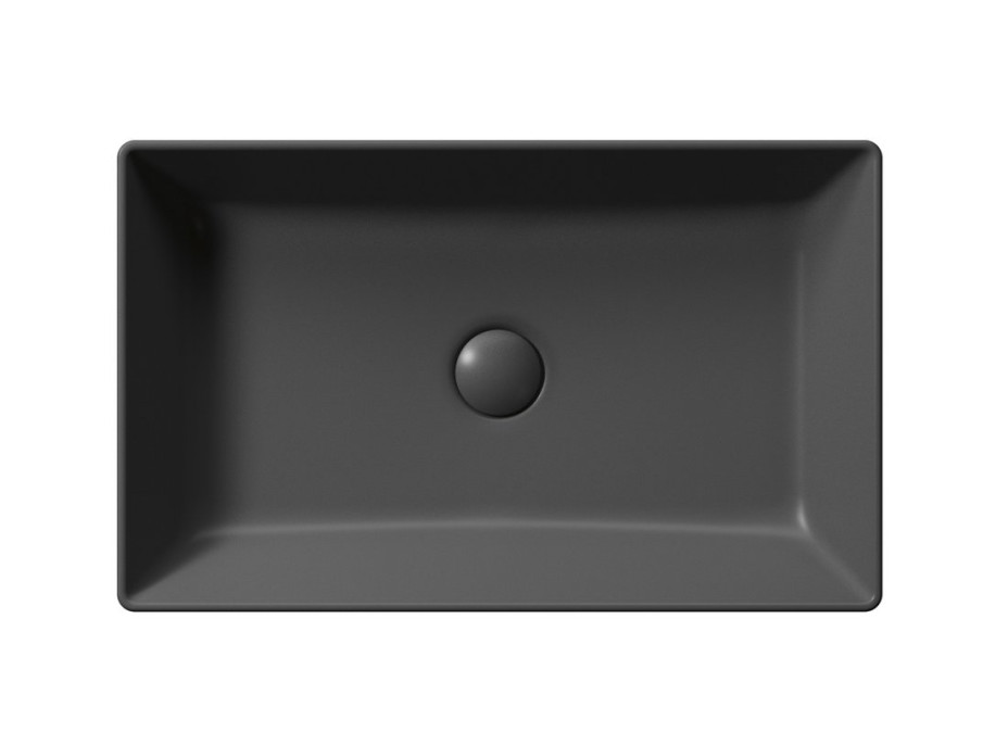 GSI KUBE X keramické umývadlo na dosku, 60x37cm, čierna mat 945326