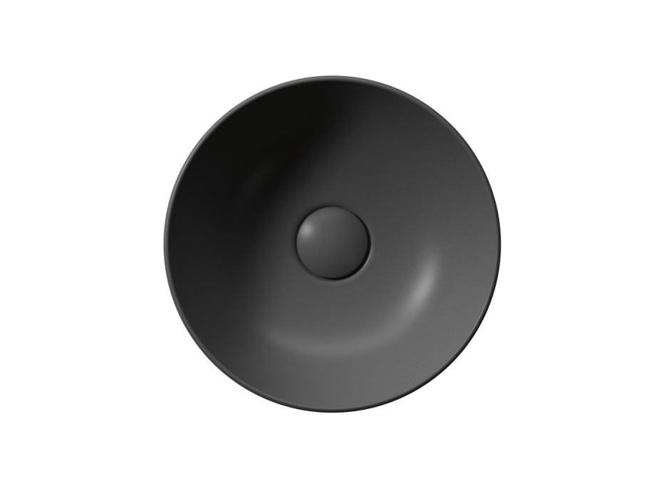 GSI PURA keramické umývadlo na dosku, priemer 32cm, čierna mat 885426