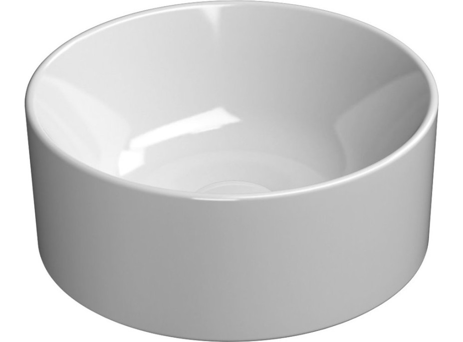 GSI KUBE X keramické umývadlo na dosku, priemer 32cm, biela ExtraGlaze 943511