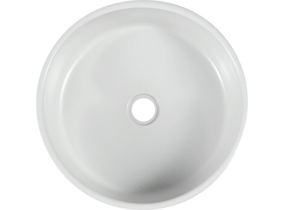 Sapho PRIORI keramické umývadlo na dosku, Ø 41 cm, biela s modrým vzorom PI027
