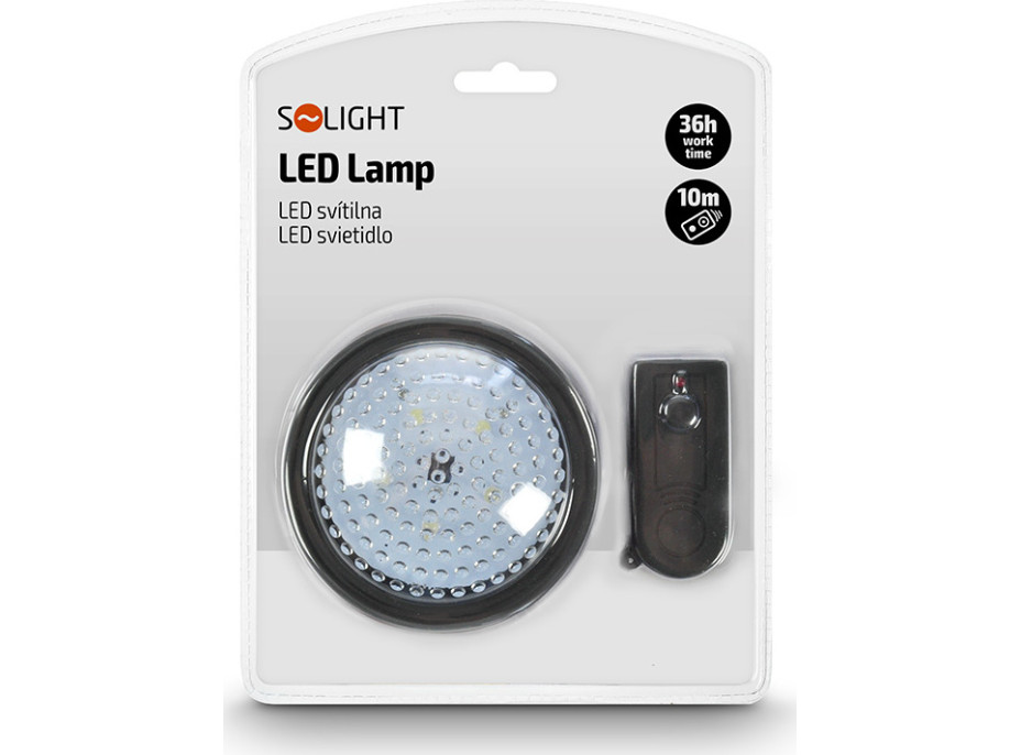 Solight LED svetielko s diaľkovým ovládaním, 5 LED, 3x AA batérie