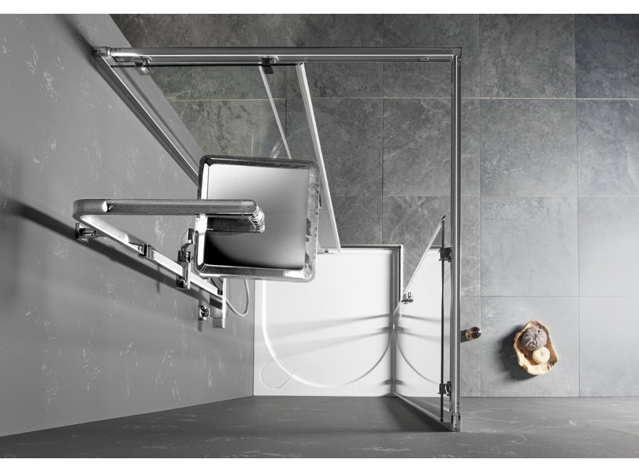 Gelco SIGMA SIMPLY štvorcový sprchovací kút 800x800 mm, rohový vstup, číre sklo GS2180GS2180