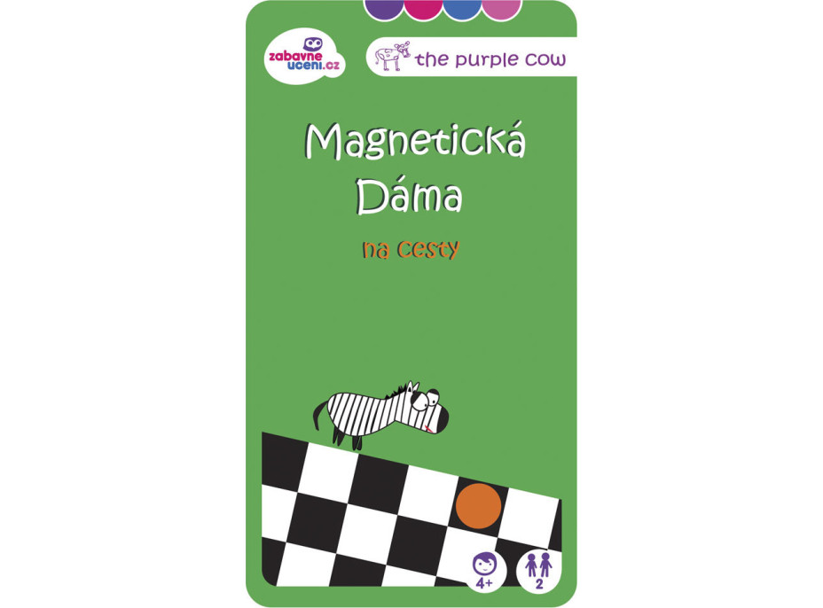 Magnetická hra Dáma - na cesty