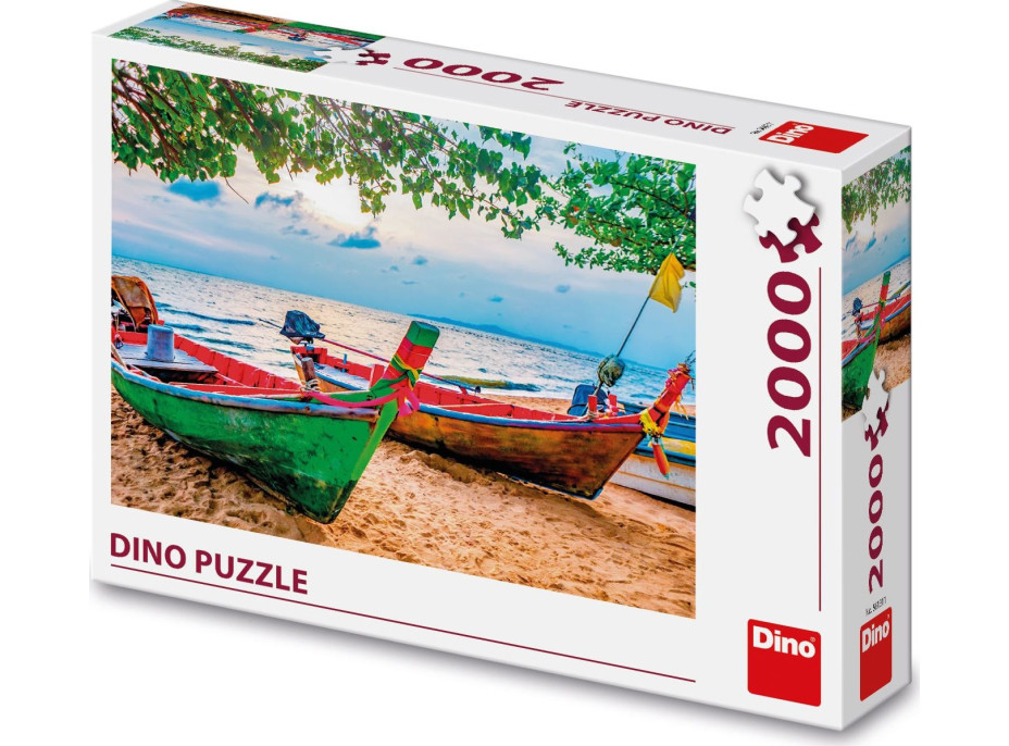 DINO Puzzle Rybárske loďky 2000 dielikov