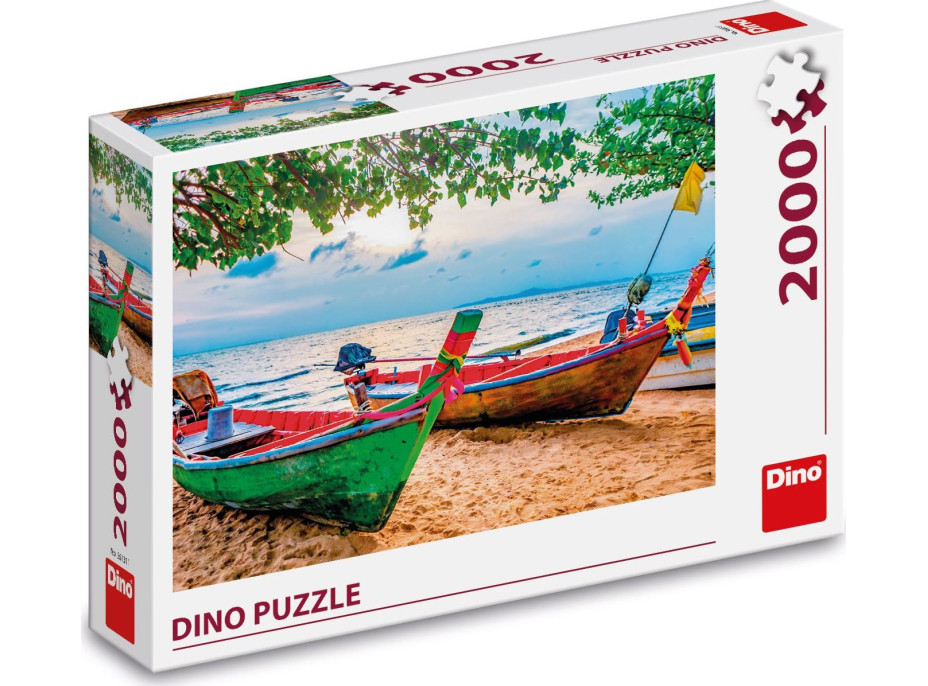 DINO Puzzle Rybárske loďky 2000 dielikov