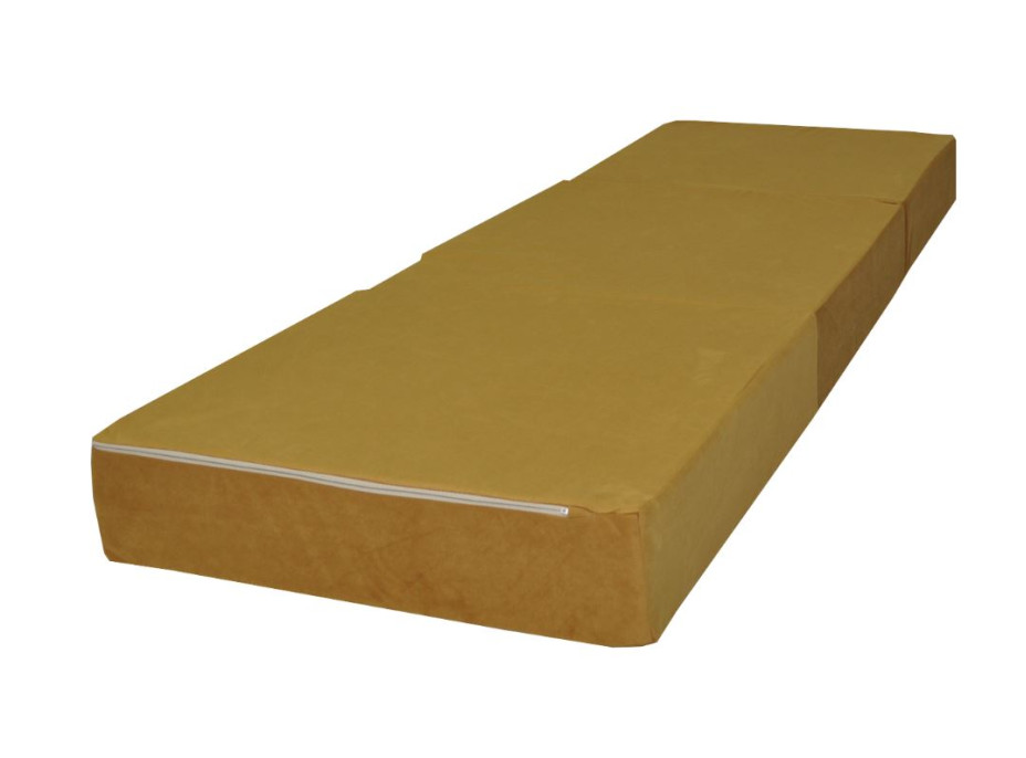Rozkladací molitanový matrac ITAKA 195x65x15 cm - žltý