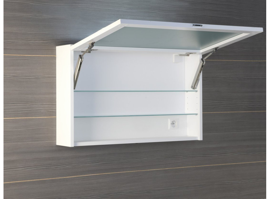 Sapho CLOE galerka s LED osvetlením 80x50x18cm, biela CE080-0030