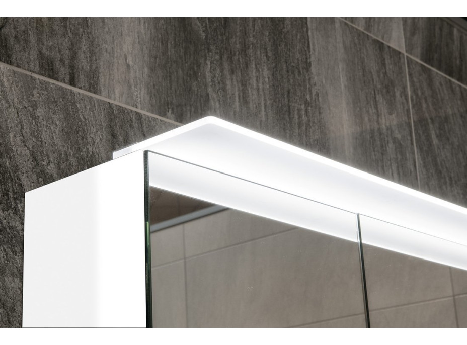 Sapho LINEX galerka s LED osvetlením, 80x70x15cm, biela LX080-0030