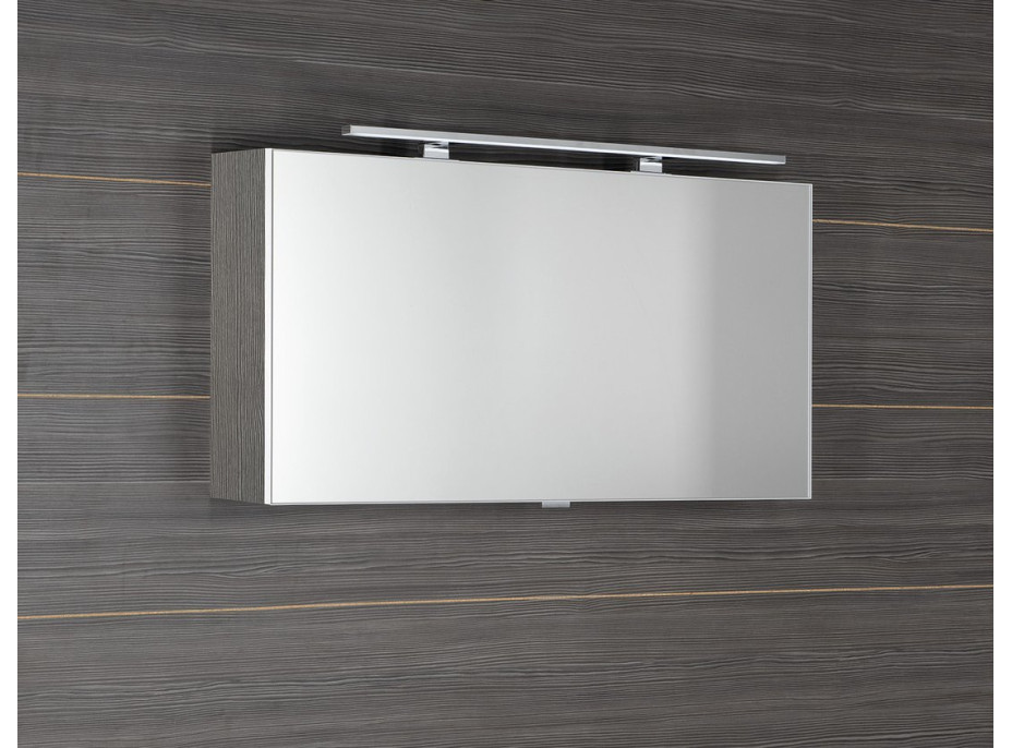 Sapho CLOE galerka s LED osvetlením 100x50x18cm, dub strieborný CE100-0011