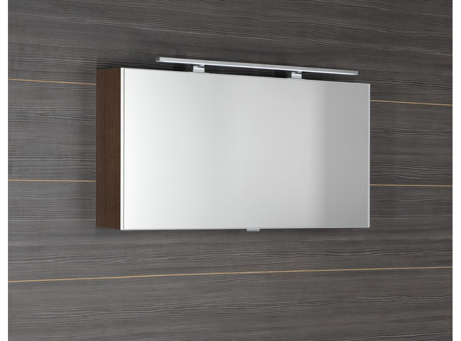 Sapho CLOE galerka s LED osvetlením 100x50x18cm, borovica rustik CE100-0016