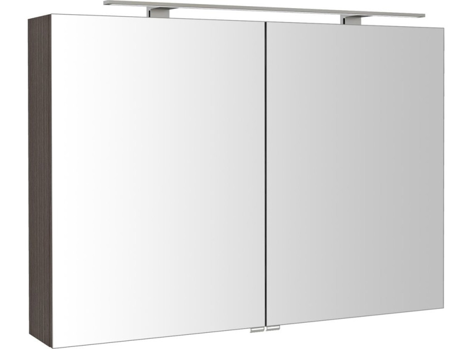 Sapho RIWA galerka s LED osvetlením, 101x70x17cm, borovica rustik RIW100-0016