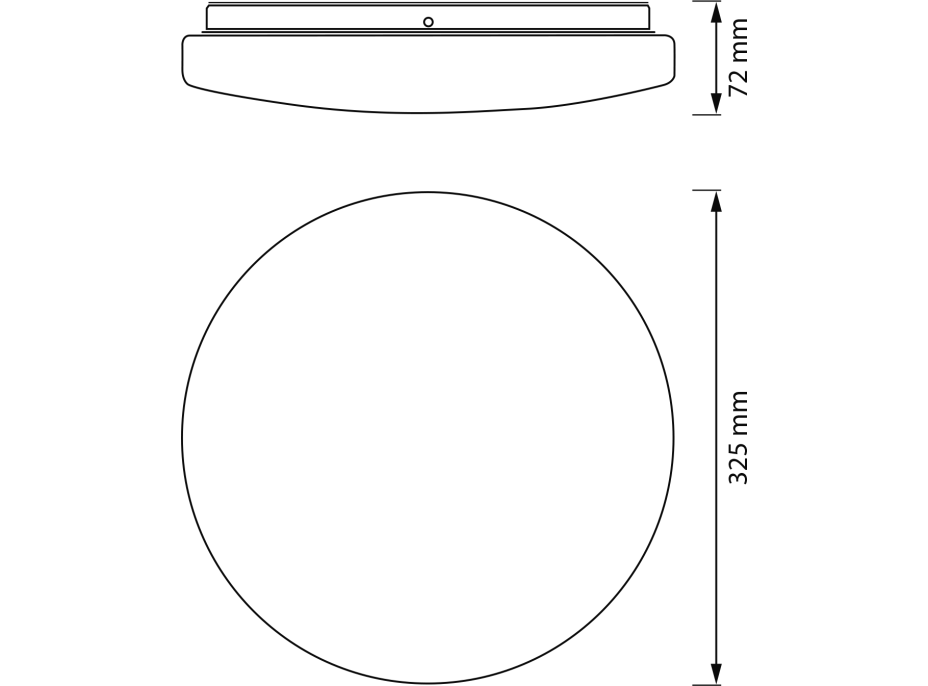 LEDVANCE Kúpeľňové stropné svietidlo, priemer 325mm, 1800lm, 24W, 4000K, IP44 AC464830055