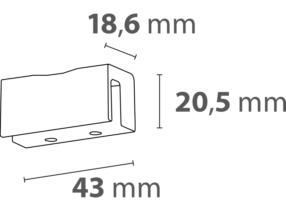 Sapho MULTISYSTEM uchytenie osvetlenia na zrkadlo, galerku, čierna E28149EI